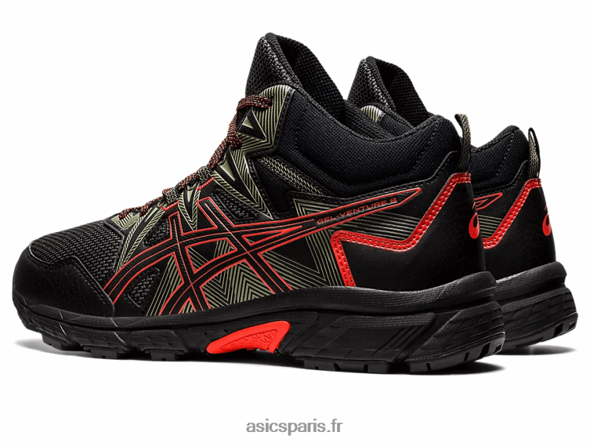 Hommes Asics gel-venture 8 mt BXL8B2726 tomate noire/cerise