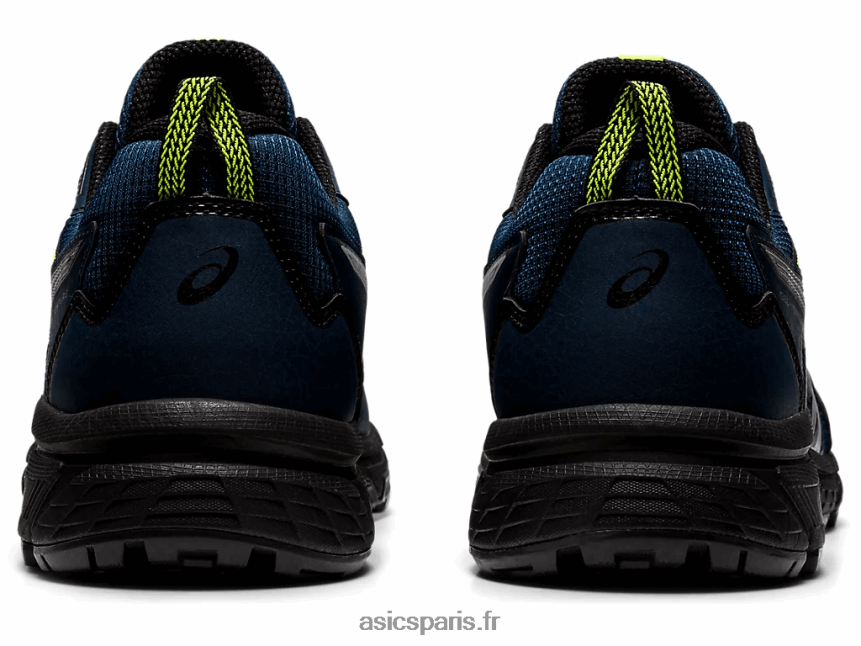 Hommes Asics poinçon gel-venture 8 BXL8B21628 bleu français/jaune de sécurité