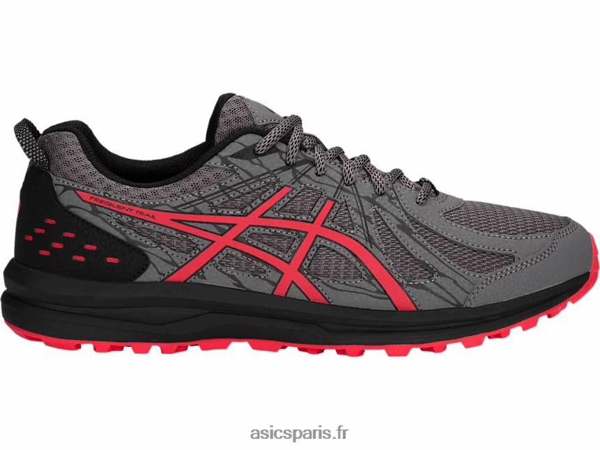 Hommes Asics sentier fréquent BXL8B22074 alerte carbone/rouge