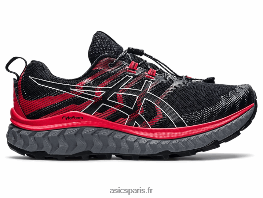 Hommes Asics trabuco max BXL8B21862 noir/rouge électrique