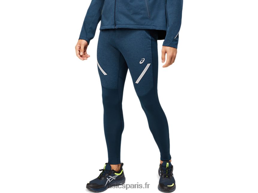 Hommes Asics collant d'hiver lite-show BXL8B21641 bleu français