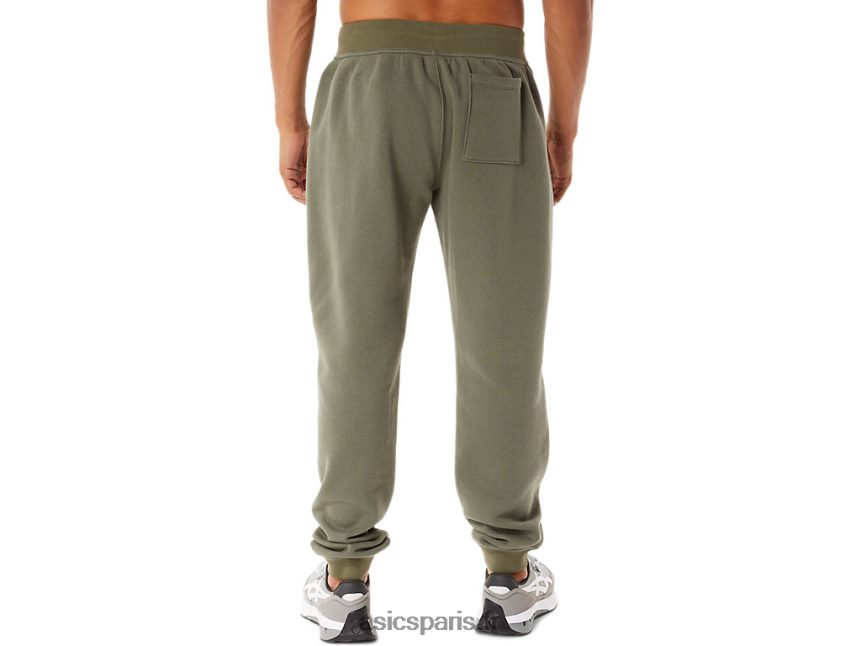 Hommes Asics m sunday sana pantalon de jogging polaire BXL8B2868 manteau vert