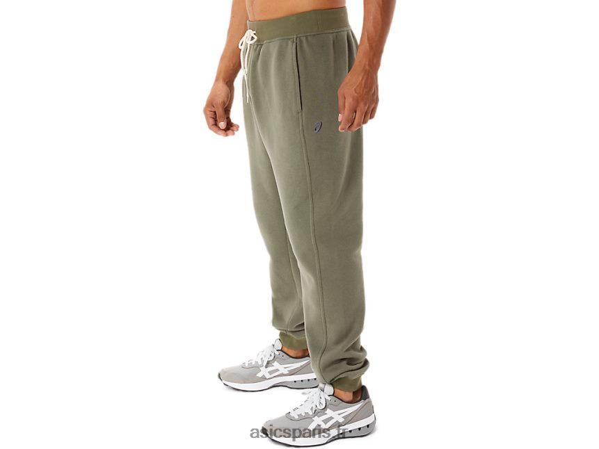 Hommes Asics m sunday sana pantalon de jogging polaire BXL8B2868 manteau vert