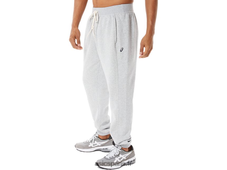 Hommes Asics m sunday sana pantalon de jogging polaire BXL8B2883 gris clair chiné