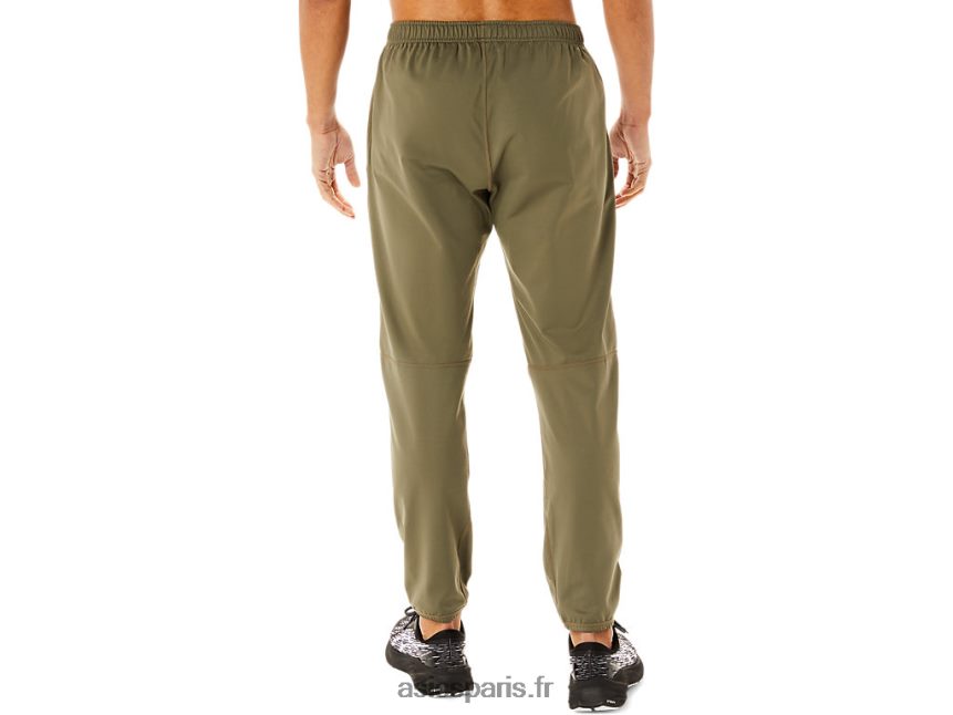 Hommes Asics pantalon en maille brossée BXL8B2746 manteau vert