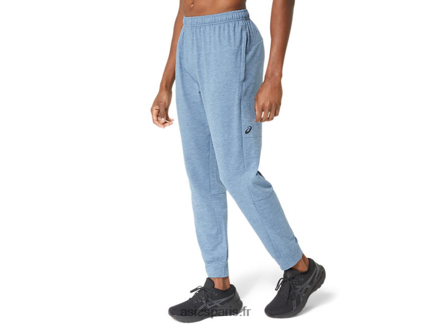 Hommes Asics pantalon technique 2.0 BXL8B236 teinture spatiale bleu acier