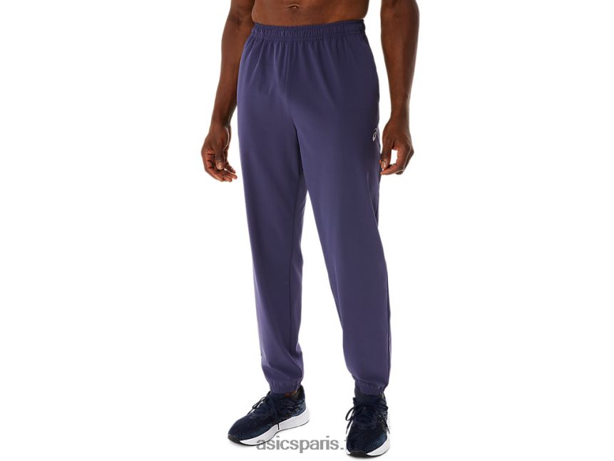 Hommes Asics pantalon tissé ventilé actibreeze BXL8B2267 brouillard indigo