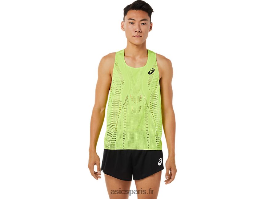 Hommes Asics débardeur actibreeze BXL8B21511 danger vert