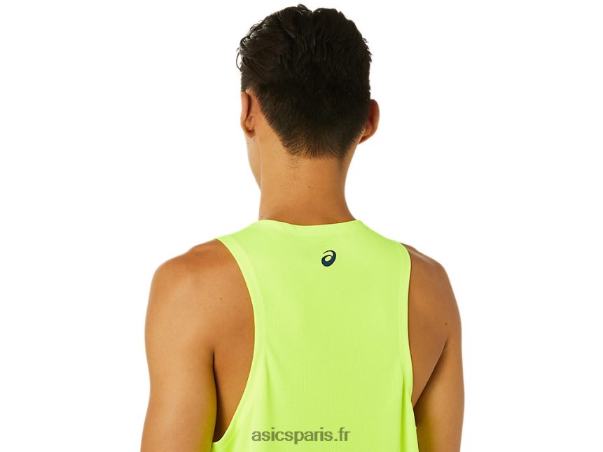 Hommes Asics débardeur lam ready-set ii BXL8B21619 jaune de sécurité