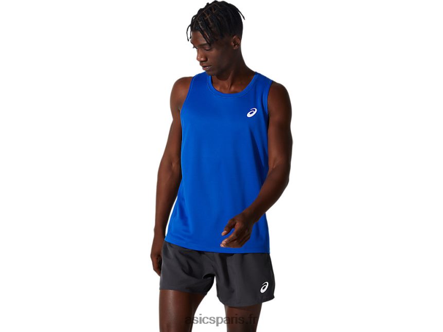 Hommes Asics maillot d'argent BXL8B22001 bleu