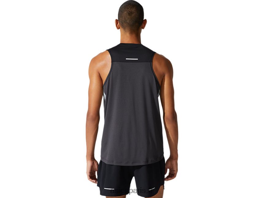 Hommes Asics maillot de course BXL8B21982 gris graphite/noir performance