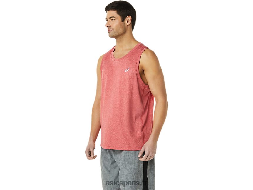 Hommes Asics singulet lyte prêt à l\'emploi BXL8B2313 bruyère rouge classique