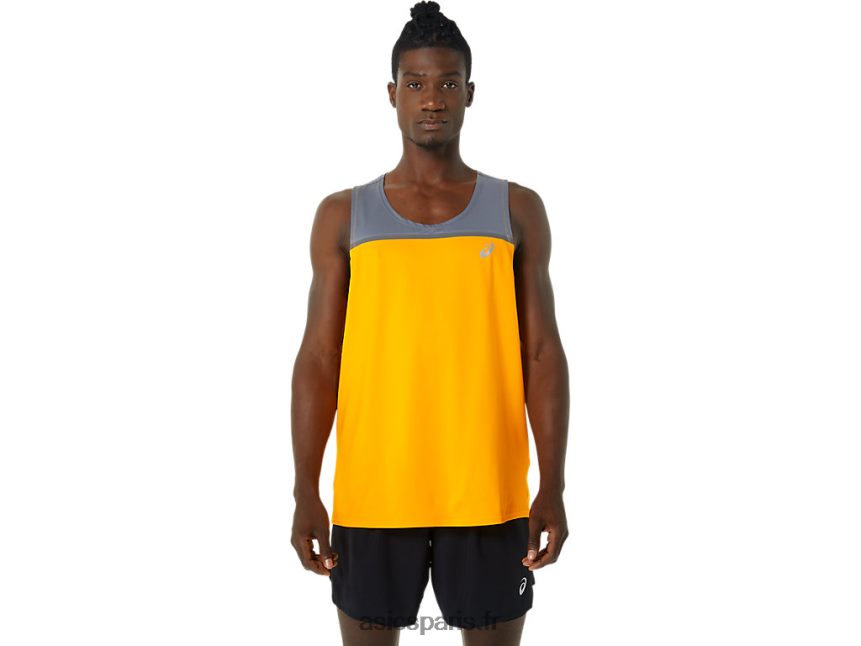 Hommes Asics singulet pr lyte BXL8B21035 ambre/métropole