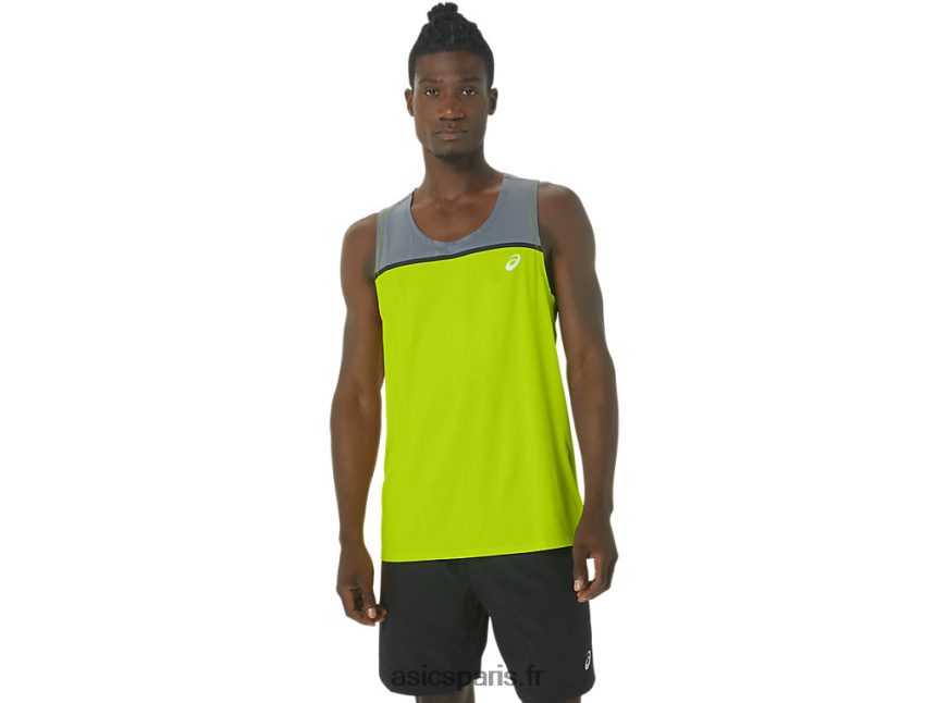 Hommes Asics singulet pr lyte BXL8B241 le zeste de lime