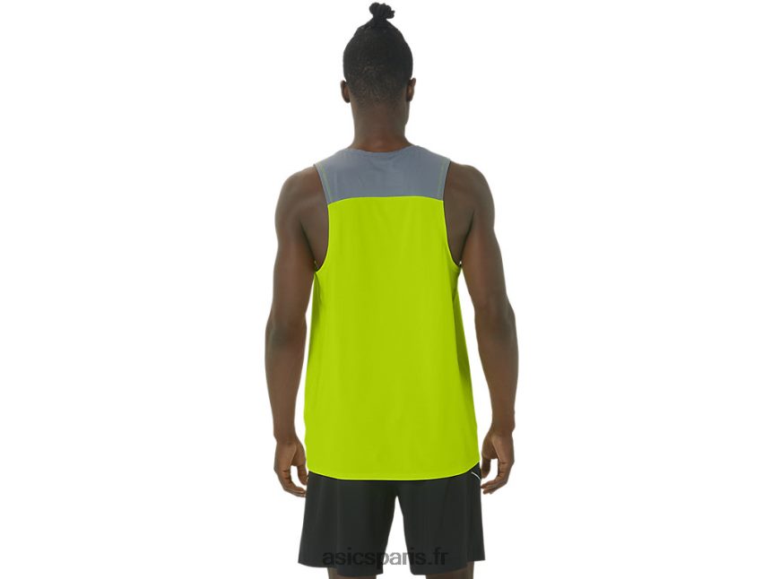 Hommes Asics singulet pr lyte BXL8B241 le zeste de lime