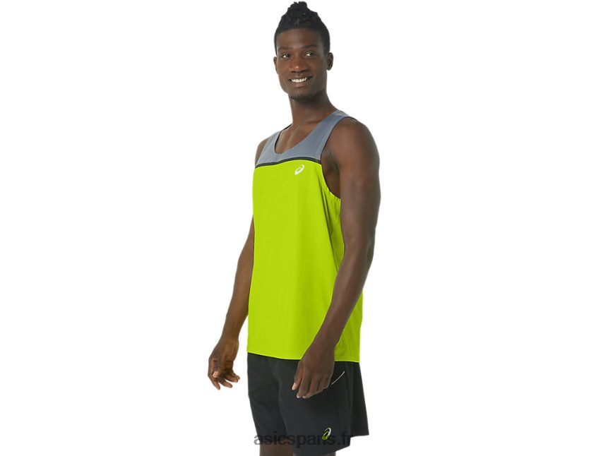 Hommes Asics singulet pr lyte BXL8B241 le zeste de lime