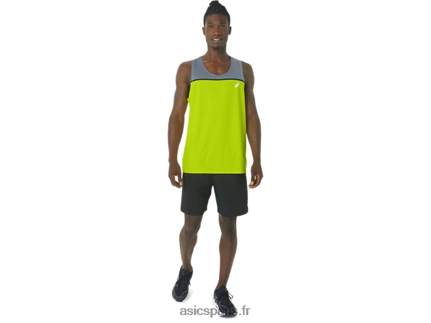 Hommes Asics singulet pr lyte BXL8B241 le zeste de lime