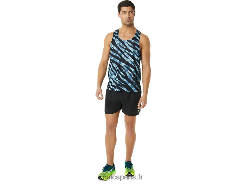 Hommes Asics ventiler maillot actibreeze BXL8B21092 bleu azur/noir performance