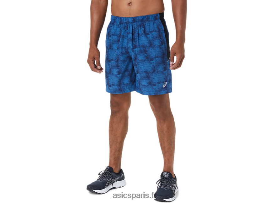 Hommes Asics 7po pr lyte court BXL8B21029 tie-dye bleu/perf noir