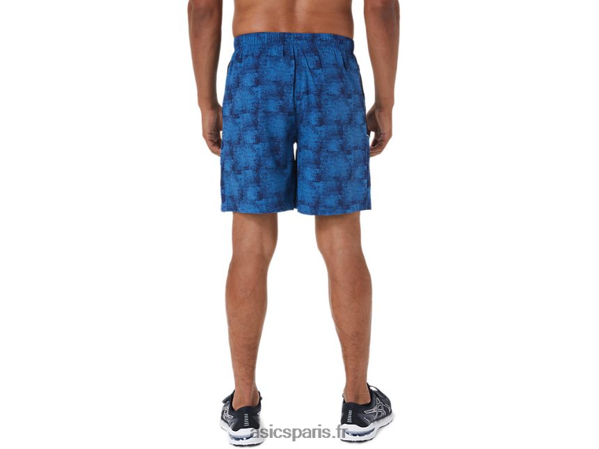 Hommes Asics 7po pr lyte court BXL8B21029 tie-dye bleu/perf noir