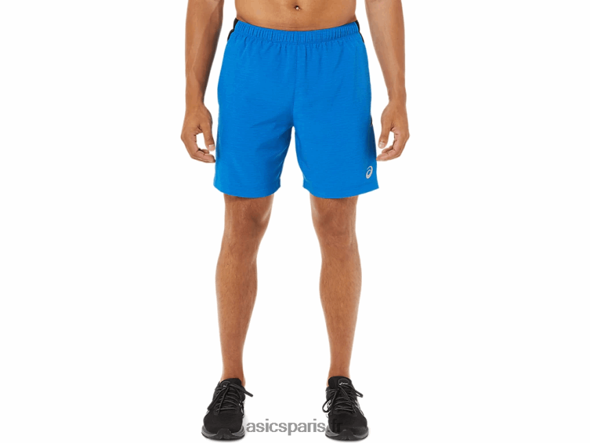 Hommes Asics 7po pr lyte court BXL8B21809 teinture spatiale bleu électrique