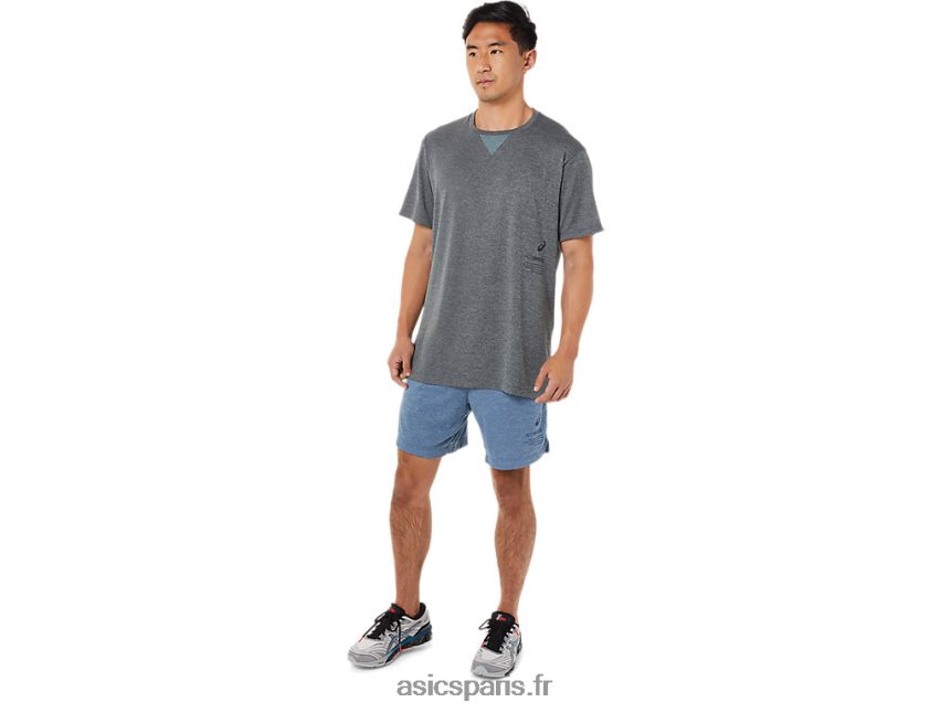 Hommes Asics 7po short BXL8B21435 bruyère grand requin