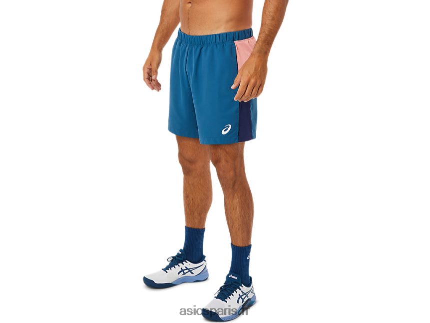 Hommes Asics court color block court BXL8B21493 indigo clair