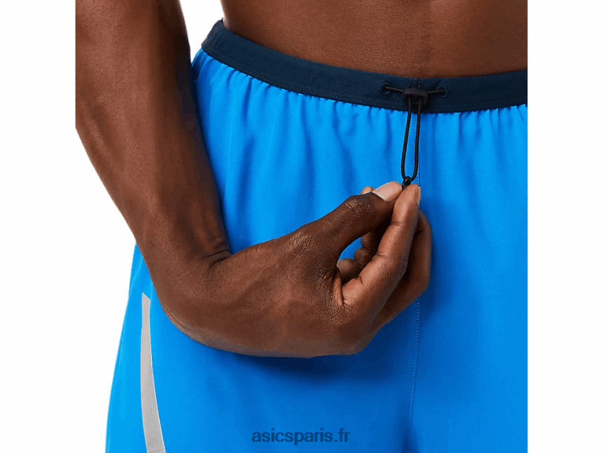 Hommes Asics court métrage BXL8B21675 bleu électrique/bleu français