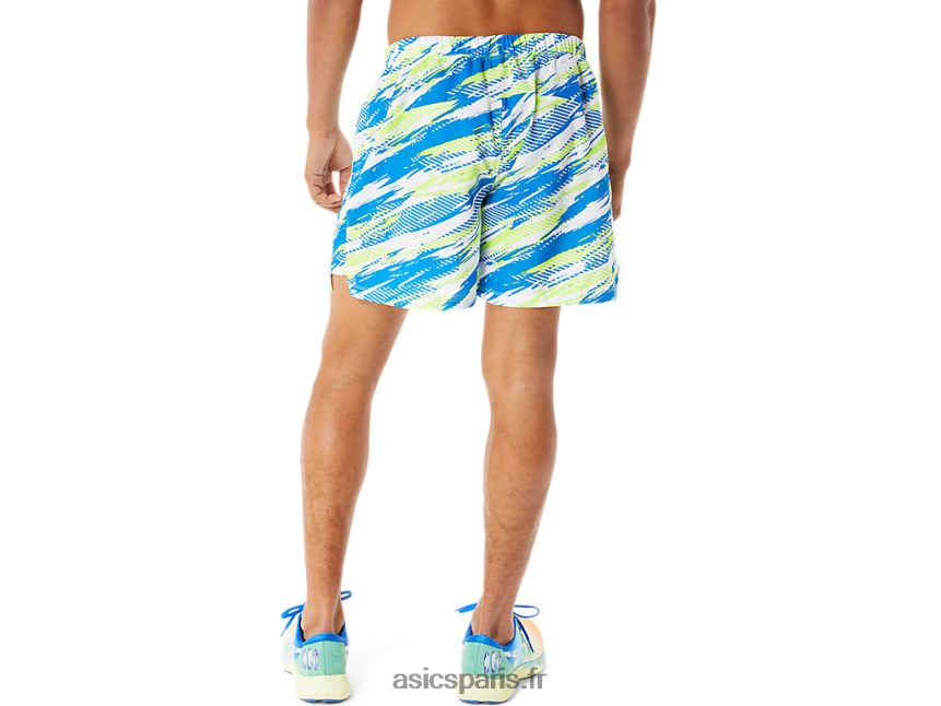 Hommes Asics lam court 5 pouces prêt à l\'emploi BXL8B21341 danger vert