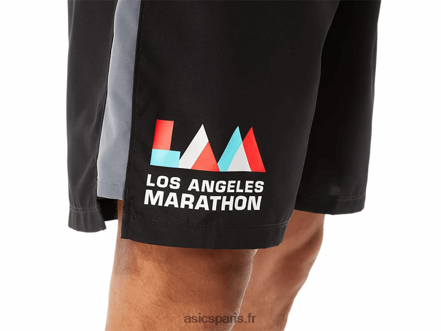 Hommes Asics lam court prêt à l\'emploi de 7 pouces BXL8B21344 performance noir