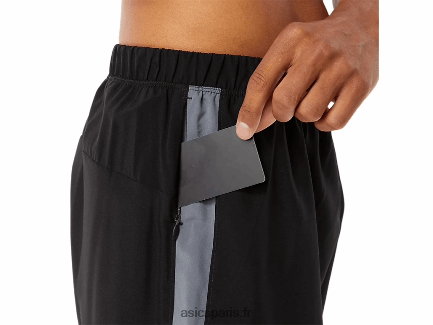 Hommes Asics lam court prêt à l\'emploi de 7 pouces BXL8B21344 performance noir