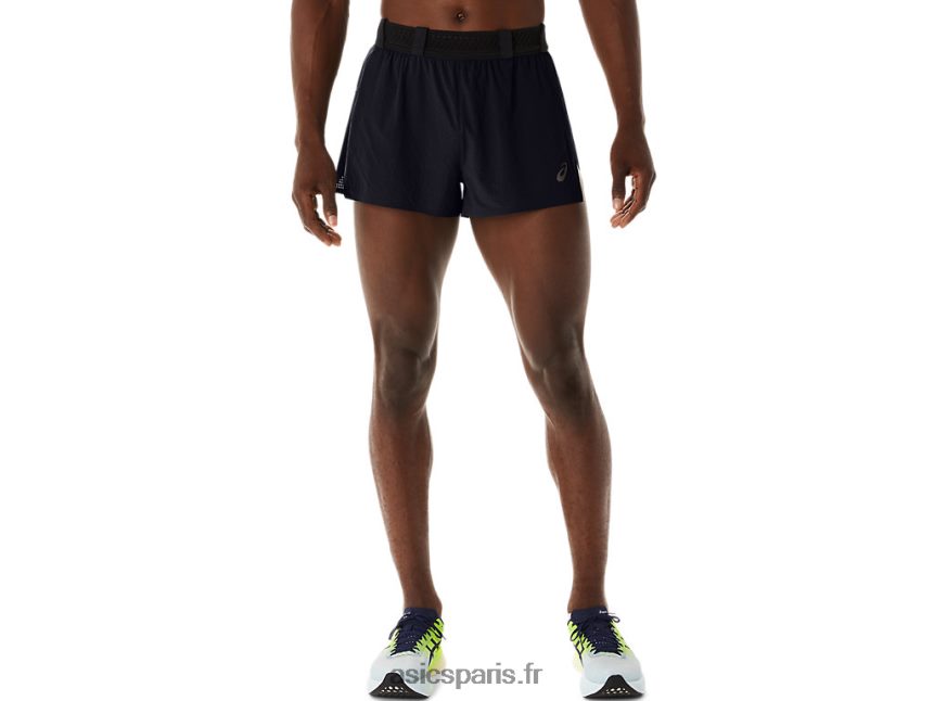 Hommes Asics métarun short fendu BXL8B2515 performance noir