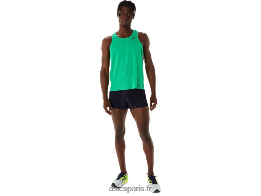 Hommes Asics métarun short fendu BXL8B2515 performance noir