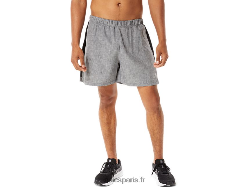 Hommes Asics prêt à l'emploi 5 en bref BXL8B2974 gris foncé chiné/noir