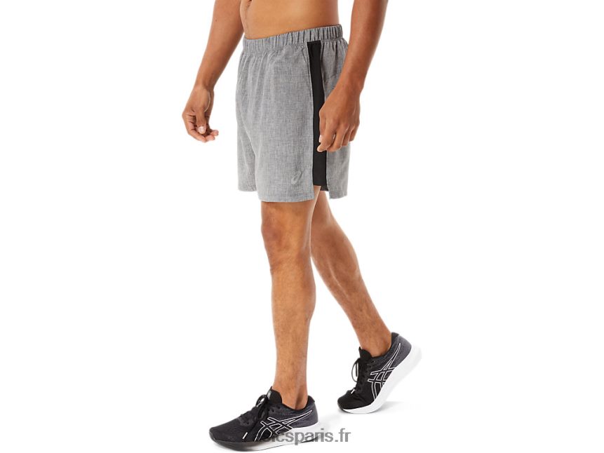 Hommes Asics prêt à l\'emploi 5 en bref BXL8B2974 gris foncé chiné/noir