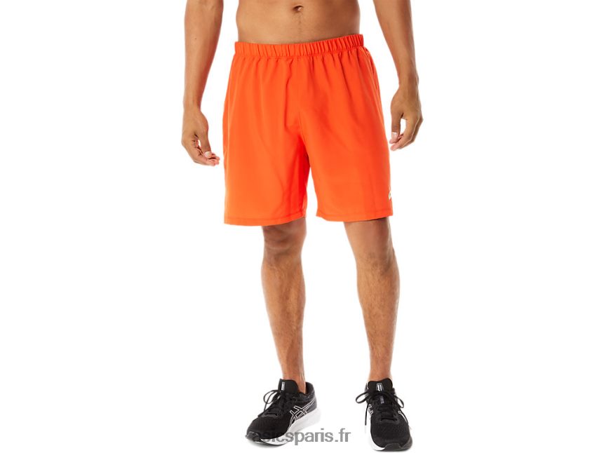 Hommes Asics prêt à l'emploi 7po court BXL8B2938 tomate cerise