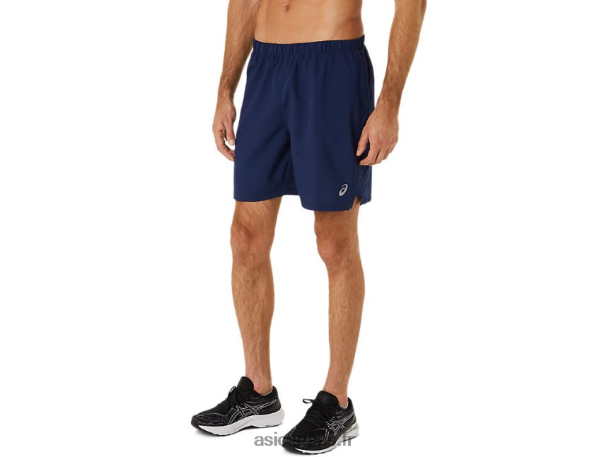 Hommes Asics prêt à l\'emploi 9po court BXL8B2216 Bleu indigo