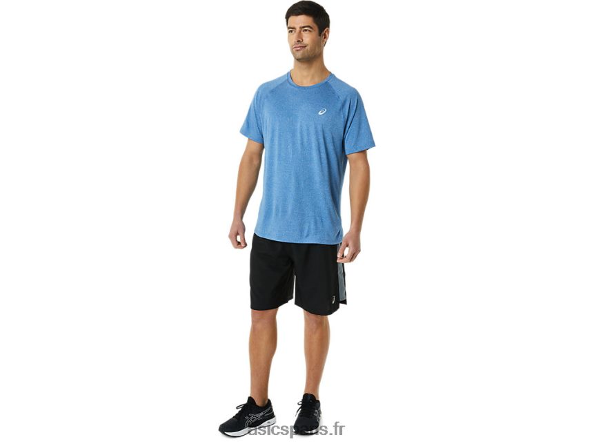 Hommes Asics prêt à l\'emploi 9po court BXL8B2936 performance noir