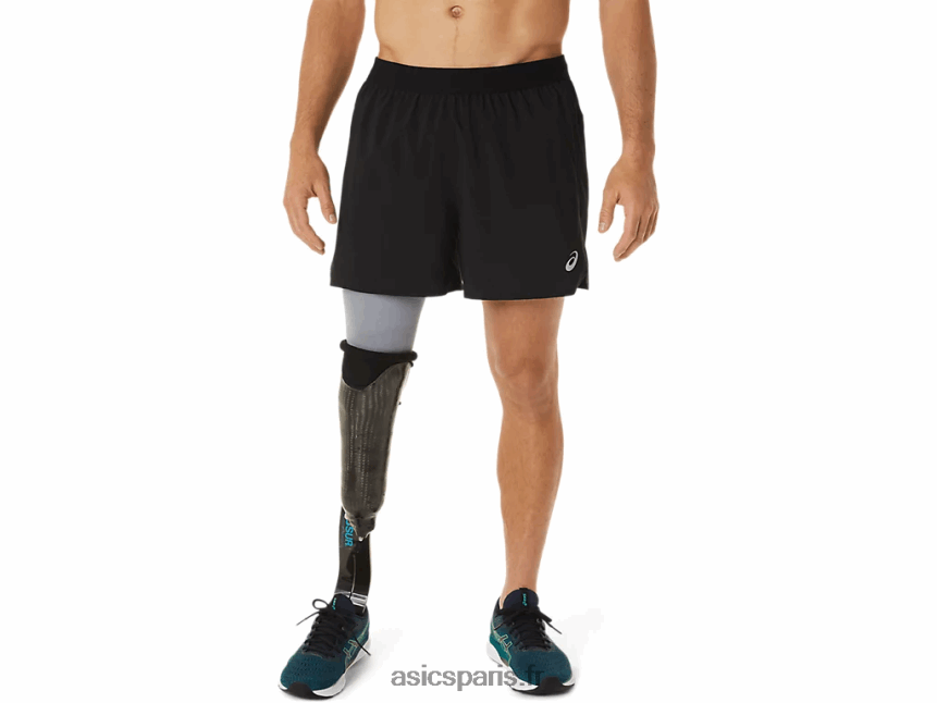 Hommes Asics route 2-n-1 5po court BXL8B21053 performance noir