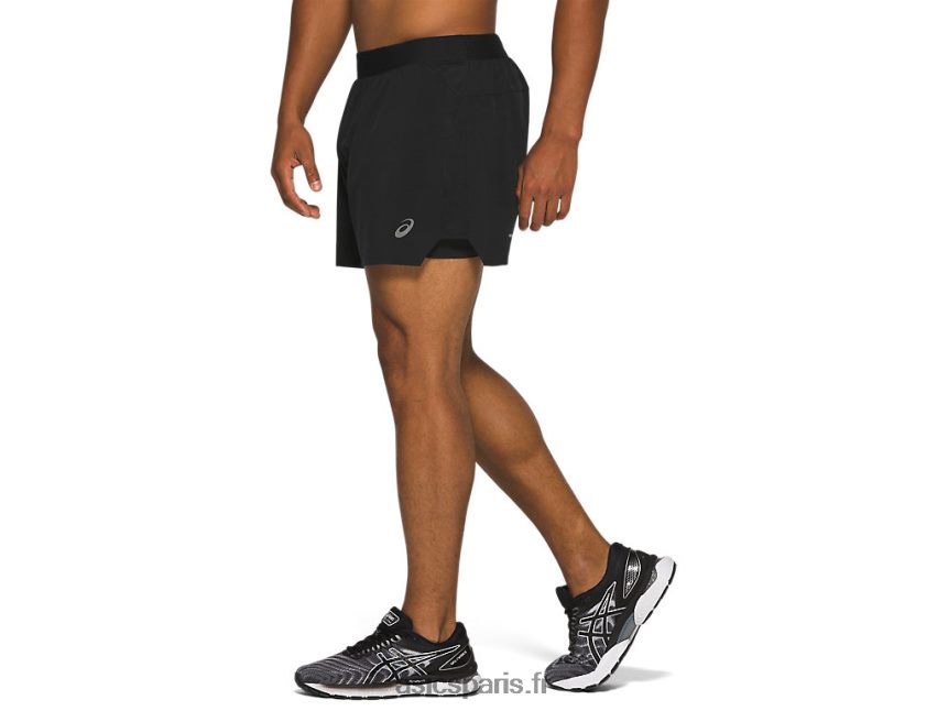 Hommes Asics route 2-n-1 5po court BXL8B21969 performance noir