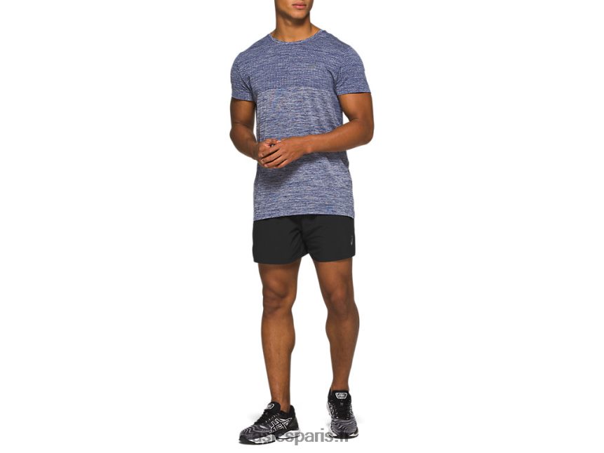 Hommes Asics route 2-n-1 5po court BXL8B21969 performance noir