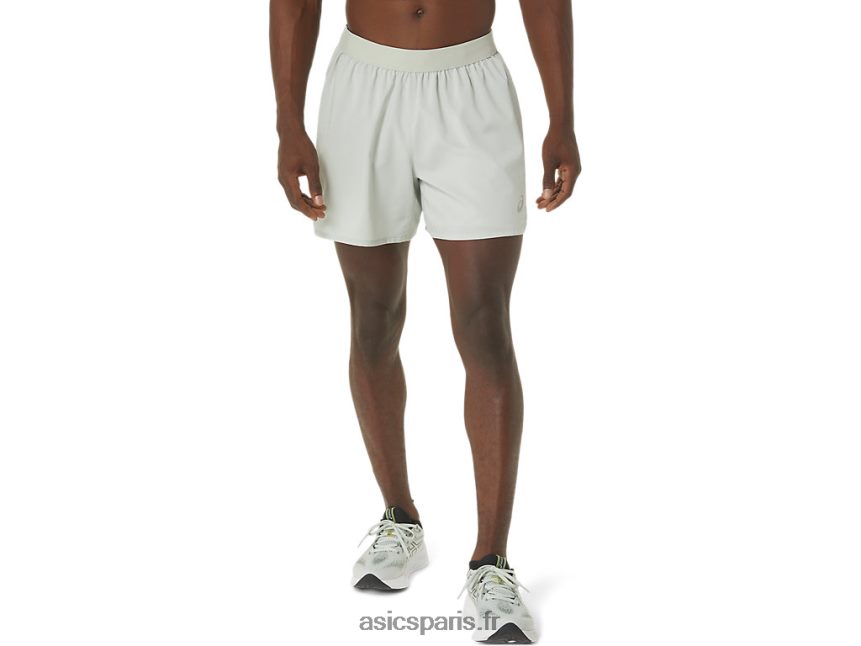 Hommes Asics route 2-n-1 5po court BXL8B2502 Sage de la lumière