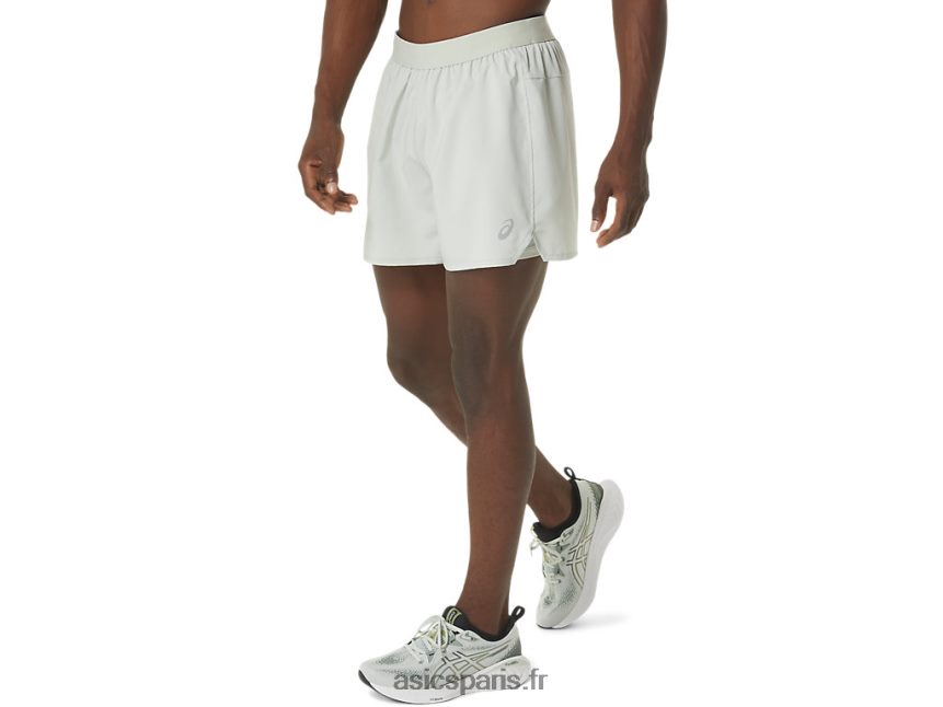 Hommes Asics route 2-n-1 5po court BXL8B2502 Sage de la lumière