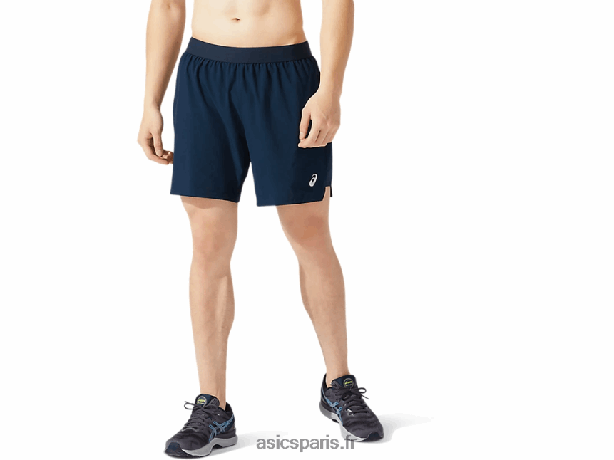 Hommes Asics route 2-n-1 7po court BXL8B21962 bleu français