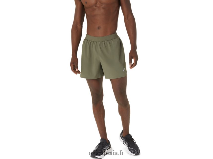 Hommes Asics route 5en bref BXL8B21109 manteau vert