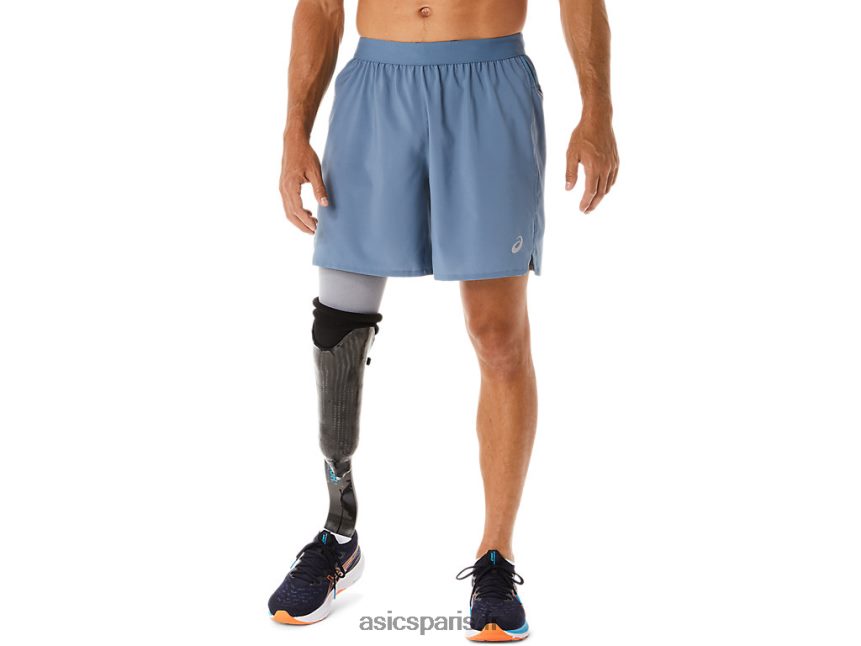 Hommes Asics route 7en bref BXL8B232 bleu acier