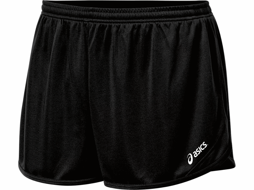 Hommes Asics short fendu rival ii 1/2 BXL8B2315 noir