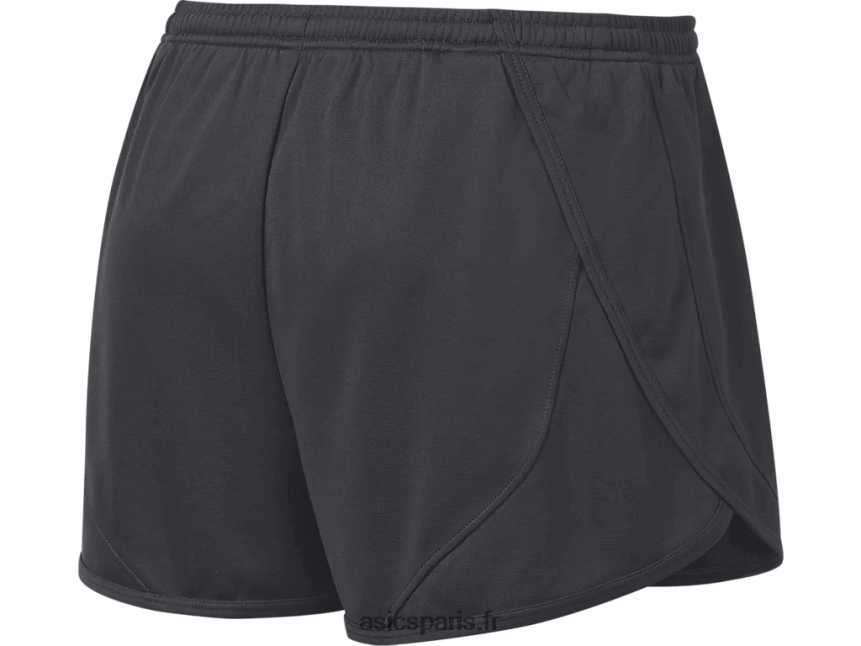 Hommes Asics short fendu rival ii 1/2 BXL8B2318 gris acier