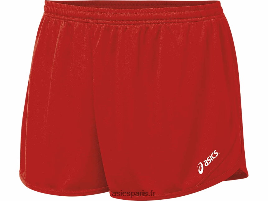 Hommes Asics short fendu rival ii 1/2 BXL8B2323 rouge