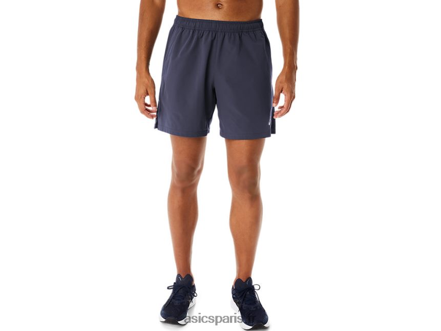 Hommes Asics short hybride 7 pouces BXL8B2261 brouillard indigo